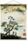Bilderwelten Kakemono Japanische Aquarell Zeichnung Kiefer Bergdorf 4:3 46.5x35cm Eiche