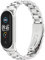 MIJOBS Mi Band 7 Mi Band 6 Cinturino per Xiaomi Mi Band 5 4 3, Cinturino in Acciaio Inox Cinturino di Ricambio in Metallo Braccialetto per Mi Smart Band 5