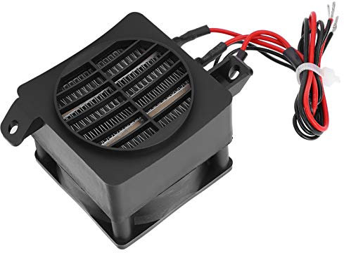 PTC Air Heater Energy Saving Ceramic Heater Electric Thermostatic Insulated PTC Heater Temperature Heating Element Heaters with Fan 220V 300W for Heater Humidifier Air Conditioning Appliances