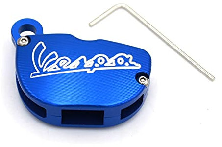 Coperchio della chiave del motociclo CNC. Custodia protettiva for Vespa Piaggio GTS SPRINT PRIMAVERA 150 300 125 Accessori (Color : Blue)
