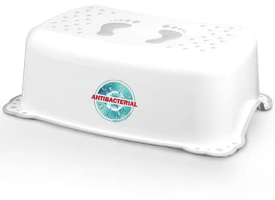 DOCARI Tritthocker Kinder weiß - Kindertritt Waschbecken stabil und rutschfest - Toilettenhocker Kinder Hocker Badezimmer - Kinderhocker Tritthocker für Kinder Tritt Hocker Kinder Bad
