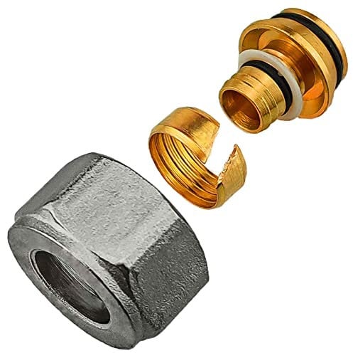 Qualitäts Klemmringverschraubung 3/4 Zoll Eurokonus für 12 mm x 2,0 mm Mehrschichtverbundrohr