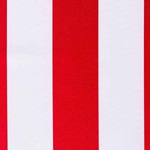 Outdoor-Stoff rot-weiß in 1,6m Breite (METERWARE) - Markisenstoff aus 100% Polyester