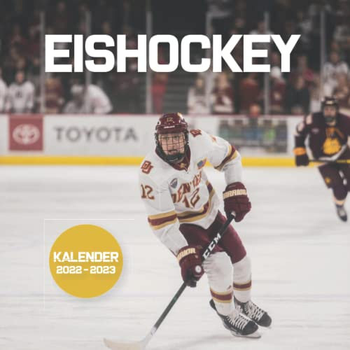 Eishockey Kalender: kalender 2022 2023 - 8.5x8.5 inches - Geschenke für Familie und Freunde