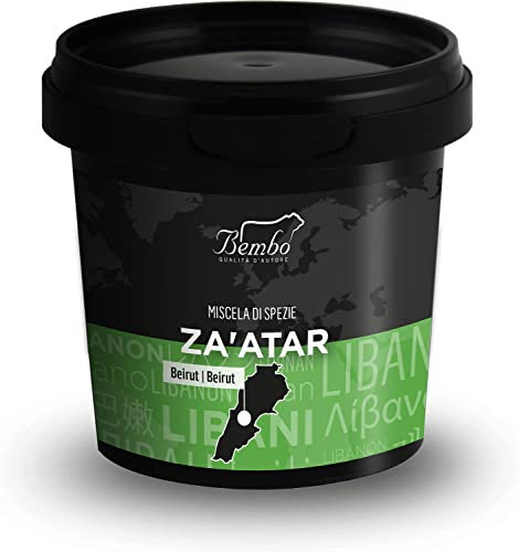 Za’atar Bembo 55 g - Mezclas de Especias Famosas de Oriente Medio - Ideal para Carnes a la Parrilla, Pan y Ensaladas - Made in Italy - (Zahatar 55 g)
