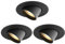 Martll LED Einbaustrahler, Einbauleuchten LED Ultra Flach 230V 7W Warmweiß CRI90 LED Spots Deckenstrahler Schwenkbar Einbaustrahler für Wohnzimmer, Badezimmer, Büro (Schwarz, 3er Set)