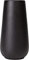 Vzmiza Premium Ceramic Vase for Pampas Grass, Flowers, Farmhouse, Desk, Modern, Aesthetic Room Decor, Black, 18.2x9.3x7.2 cm (CVD2Black)