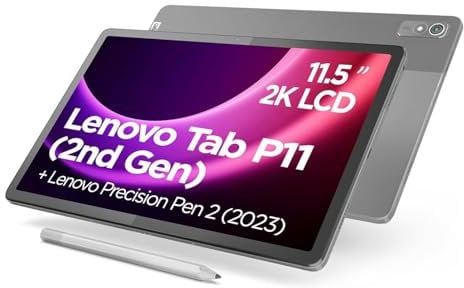 Lenovo Tab P11 (2. Gen) Tablet | 11,5'' 2K Touch Display | MediaTek Helio G99 | 4GB RAM | 128GB Speicher | Android 13 | grau | inkl. Lenovo Precision Pen 2