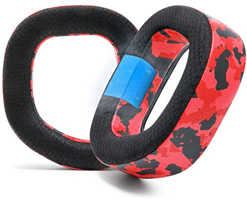 WC Freeze HS80 – Kühlende Gel-Ohrpolster für Corsair HS80 RGB Wireless, Wired und HS80 Max von Wicked Cushions – Erhöhter Komfort, Dicke und Schallisolierung für epische Gaming-Sessions | Red Camo