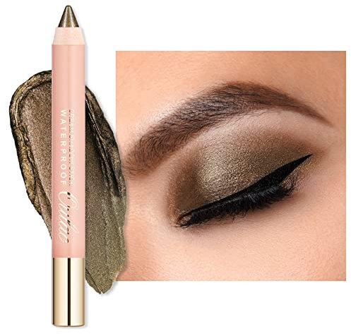 Oulac Lidschatten Stift, Oliv-grün Eyeliner Wasserdicht, Hält 24 Stunden+, Metallic Finish, Vegan 3.6g (03) Sweet and Sour