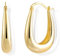 Gold Earrings Large Hoop for Women, Large Hoop Earrings Sterling Silver Large Chunky Hoop Earrings Hypoallergenic Gold Oval Teardrop Earrings Gold Chunky Earring Hoops for Women Girls