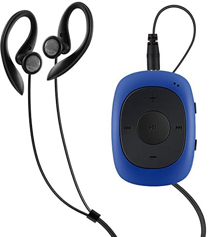 AGPTEK 64Go Lecteur MP3 avec Clip, Baladeur MP3 Sport Portable avec Radio FM Lecture Musique Aléatoire Mini Lecteur Musicale pour Courir - Bleu