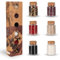 SIMPLY WOOD Gourmet Salze und Pfefferset, Gewürze aus aller Welt Geschenkeset 6x25g