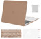 MOSISO Hülle Case Kompatibel mit MacBook Air 13 Zoll 2022 2021 2020 2019 2018 A2337 M1 A2179 A1932,Schutzhülle Cover&Tastaturschutz&Displayschutz&Aufbewahrungstasche,Karamellbraun