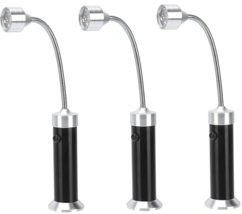 Veemoon 3pezzi Lampada Barbecue Led Magnetica Con Tubo Flessibile in Luce Lavoro Outdoor Per Grill Camping Carbonella Illuminazione Resistente