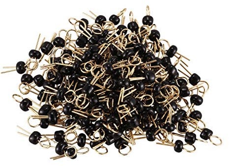 HLELU 200Pcs Black Soldering PCB Board Breadboard Test Point Pin