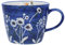Gisela Graham Navy Wild Daisy Stoneware Mug