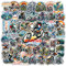 BIGZORO Mountainbike-Aufkleber, bedruckt, Outdoor-Thema, wasserdicht, Vinyl-Aufkleber für Biker, Teenager, Erwachsene, Sportliebhaber, Dekoration, Fahrrad-Wasserflaschen, Handyhülle, Stoßstange, Helm,