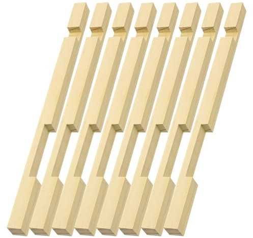 8 Stück Bienenstock-Eingangsreduzierer 10 Rahmen Holz Eingang Reduzierer für Bienenstock Eingang Schutz Imkerei Bienenstock Eingang Reduzierer für Imkerei 37,5 x 1,9 x 1,9 cm