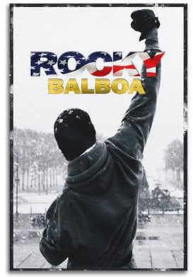 NHDERYBNF Filmposter Rocky Balboa, dekoratives Gemälde, Leinwand, Wandposter und Kunstdruck, moderne Familienschlafzimmer-Dekoration, Poster, 20 x 30 cm