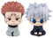 Jilijia JJK Figur Gojo Satoru & Ryomen Sukuna Anime Look Up Figur Q Version Figur Sitzende Position Modell 10CM Kuchen Dekoration Geschenke für Fans