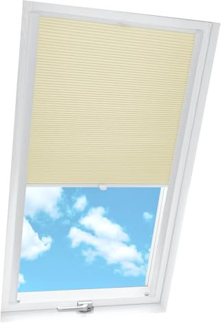 Home-Vision® Dachfenster Verdunkelung Premium Wabenplissee Doppelplissee mit Bohren Dachfensterkompatibel (Weiß-Graphit für PK06 - Holzfarben) Zweifarbig Blickdicht Sonnenschutz, Montage inkl