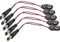 Lot de 5 bornes de batterie 9 V - Type I - Type T - Type au choix - Connecteur de batterie 9 V - Clip de batterie 9 V - Câble de connexion pour fiche 9 V (forme de I avec prise DC, 5 pièces)