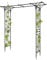 Outopee Garden Arch Trellis, Heavy-Duty Steel Frame Support Arbour Archway for Climbing Plant, Rose Vines, Vegetables, Outdoor Decoration for Lawn Backyard Party Wedding, Flat Top