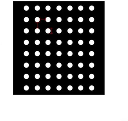 FUANA Film de paillage perforé en polyéthylène pour légumes, protection contre les mauvaises herbes, protection contre les mauvaises herbes avec trous de plantation, 10 m x 0,95 m (10 m x 1,35 m)