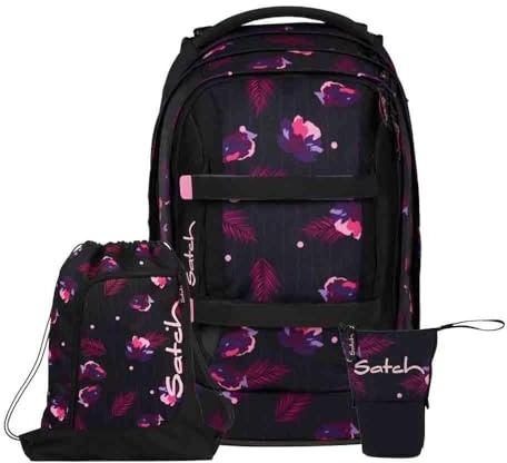 Satch Pack Pencil Slider Light Edition Schulrucksack Set 3tlg. inkl. Sportbeutel (Mystic Night)