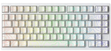 IROK MG75PRO Mechanische Tastatur mit 81 Tasten, kabelgebunden, Hall-Effekt, 8 kHz/ARGB/CNC-Aluminium, Dichtungsstruktur, Gaming-Tastatur (weiß)