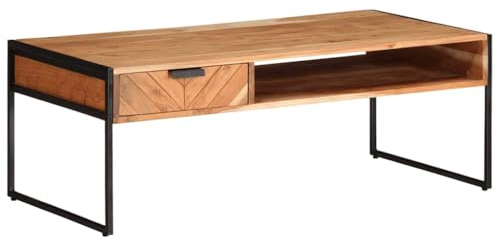vidaXL Coffee Table 110x55x40 cm Solid Wood Acacia