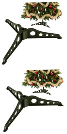 Alipis 2 Pezzi per Stabile e Rimovibile Base per Albero Natalizio Materiale Resistente per Artificiali Metri Facile da Riporre e Utilizzare