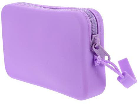 Didiseaon Borsa Silicone con Zip Pochette Rettangolare Piccola per Cosmetici e Documenti Organizer da Viaggio Leggero e Compatto