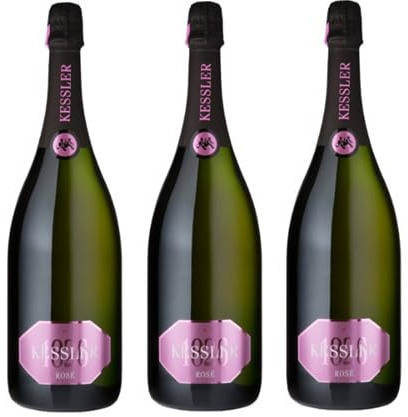 3x 1,5l - Kessler Sekt - Rosé Brut - MAGNUM - Deutschland - Rosé-Schaumwein brut