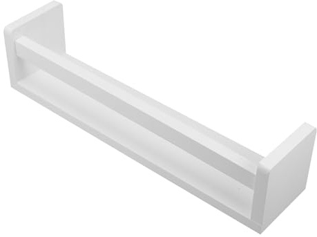 DOITOOL Porta Spezie da Muro in Legno Bianco, Organizer Cucina | Facile da Installare, per Bottiglie di Condimento, per Bagno e Camera da Letto