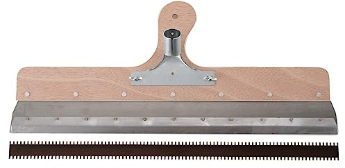 CDZHLTG Spatola per Superfici di Grandi Dimensioni, Spatola Dentata Autonivellante 560 mm, Spatola Professionale per Livellamento Resina Epossidica, Cemento e Ristrutturazione
