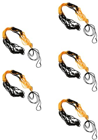 Verschleißfester Basketballnetzbeutel 5 Stück-Pack aus Nylon