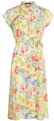 King Louie Damen Kleid mit zartem Blumen Druck Amy Dress Lunella