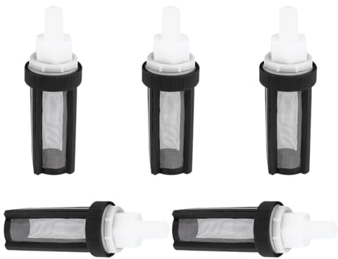 5 Stück Pumpensieb für Aquarium Pumpeneinlass mit Edelstahl Mesh Schwarz