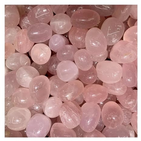 100 g de pierres de cristal naturelles colorées en vrac, pierres polies naturelles, adaptées à la décoration d'aquariums domestiques.(Rose quartz)