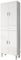 Hogar Decora Armario Toscana de Baño - 4 Puertas de 180 x 60 x 29,5 cm - Blanco