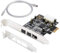 QNINE Firewire Karte, 1394B Firewire Adapter 3 Port, Zwei 1394B Ports und EIN 1394A Port, TI Chip, mit niedrigem Profilhalter und Firewire Kabel, HD DV HDV Videoaufnahmekarte für Windows 10