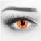 MeralenS Farbige Orange Kontaktlinsen 1 Paar Overwatch Tracer Circle Lenses Heroes Of Cosplay Stark Deckend. Monatlinsen für Halloween, Fasching, Karneval mit gratis Linsenbehälter - Ohne Stärke