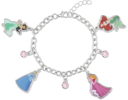 Disney Prinzessinnen-Charm-Armband BH00248RRUL-65.PH, Einheitsgröße, Metall, Kein Edelstein