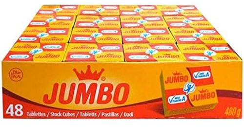 Jumbo - GALLINA BLANCA S.A.U. - Cubes de bouillon déshydratés avec vitamine A - 48 unités - 480 grammes au total