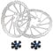 GoHZQ Fahrrad Bremsscheibe 160/180/203mm 2 Stück Edelstahl Bremsscheiben mit 12 Schrauben für die meisten Fahrrad Rennrad Mountainbike BMX MTB (180mm)