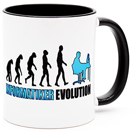 Informatiker Tasse Becher Kaffeetasse Computer Nerds Beruf Geburtstag Geschenke für Programmierer Itler Fachinformatiker Studenten Männer Gamer Arbeit Technik Lustig Spruch Geek Administrator Büro PC