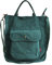 Youlity Damen Cord Tote Bag Umhängetasche Cord Tasche mit Reißverschlus und Außentasche Retro Schultertasche Handtasche Henkeltasche Stofftasche Schultaschen (Grün)