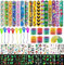 Mitgebsel Kleinspielzeug Set, Schnapparmband Kinder/Tattoo Kinder /Regenbogenspirale Kindergeburtstag Mitgebsel Set Party Favor Spielzeug Pinata Füllstoffe Beutel Karnevalspreise